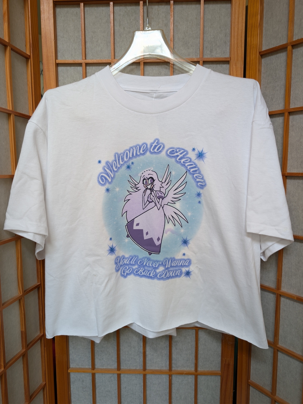 NWT Hazbin Hotel Heaven Soft Cotton Skimmer XL (2X ?) T-Shirt Emily Seraph Angel